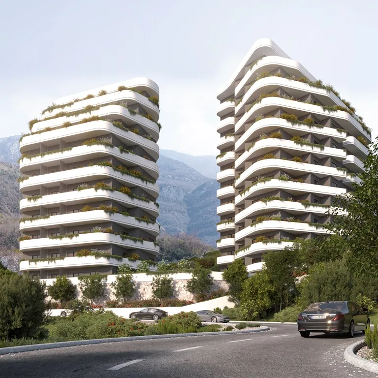 Apartments in a new beautiful complex in Becici
